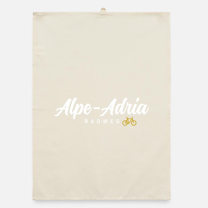 Alpe Adria Cycle Path Organic dish towel