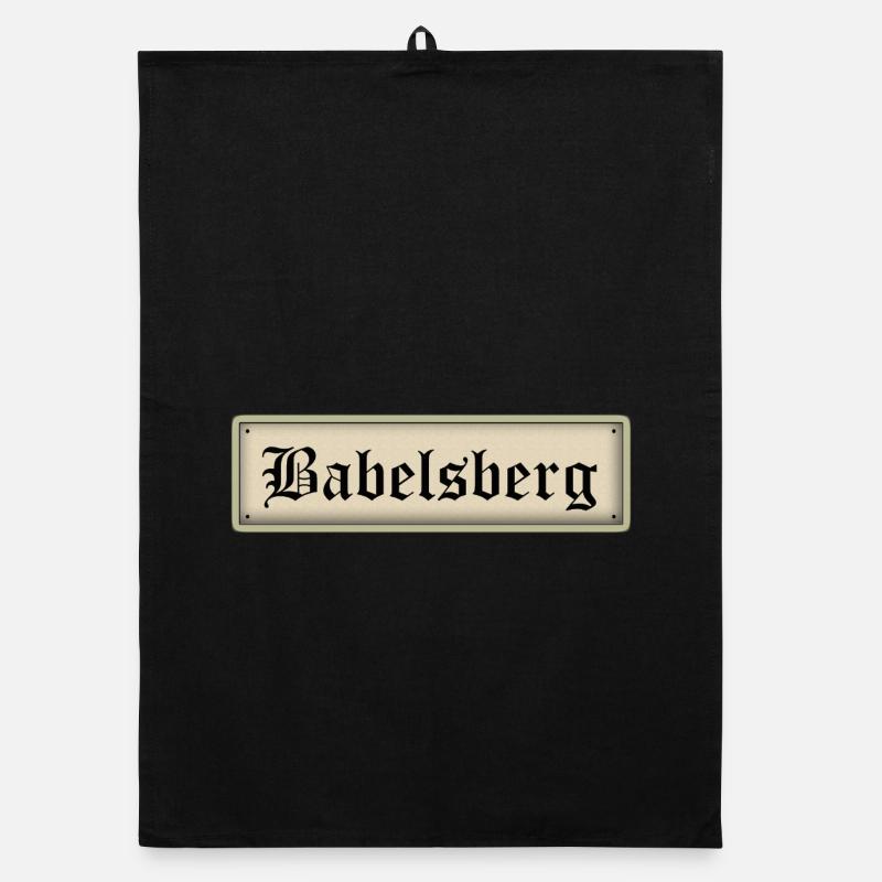 BABELSBERG - Organic Geschirrtuch - Schwarz