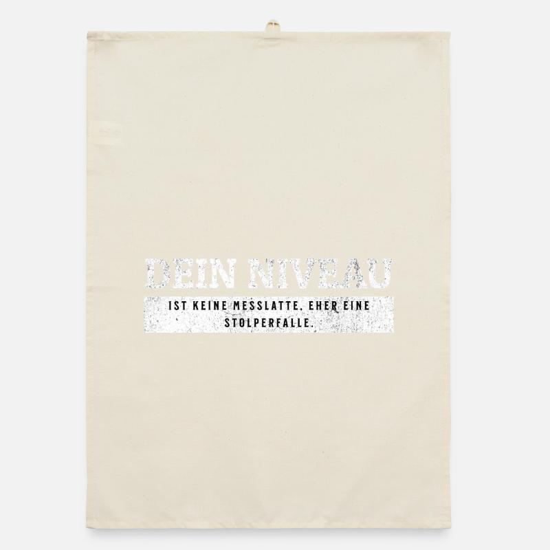 SARKASMUS - Keine Messlatte eher eine Stolperfalle Organic Geschirrtuch