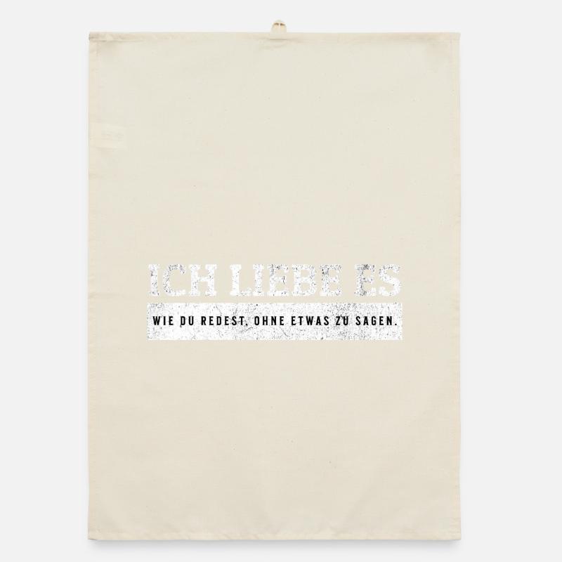 SARCASM - Talking without saying anything Organic dish towel