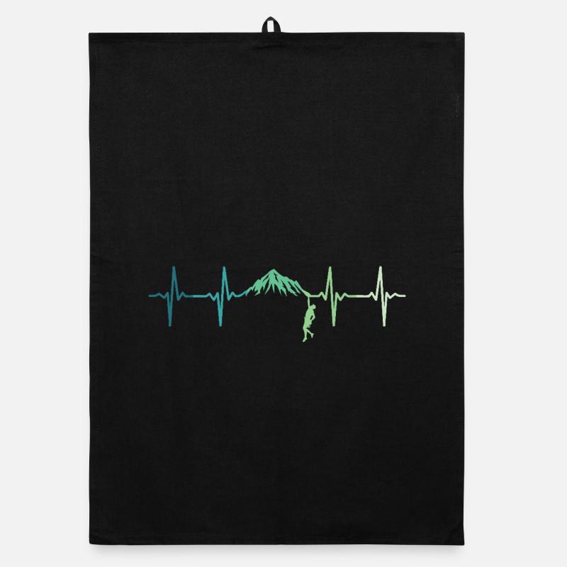 Climbing Heartbeat Climber Organic dish towel