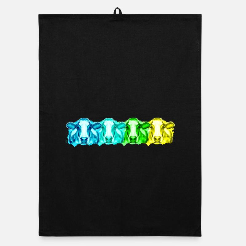 Cow cows Organic dish towel