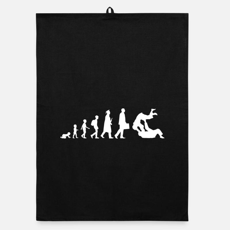 Evolution of Judo Organic Geschirrtuch