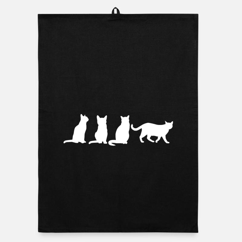 Drôles de chats Torchon bio