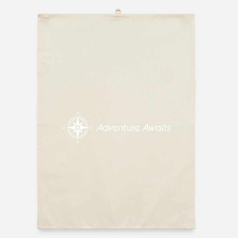 Adventure Compass Design Organic dish towel