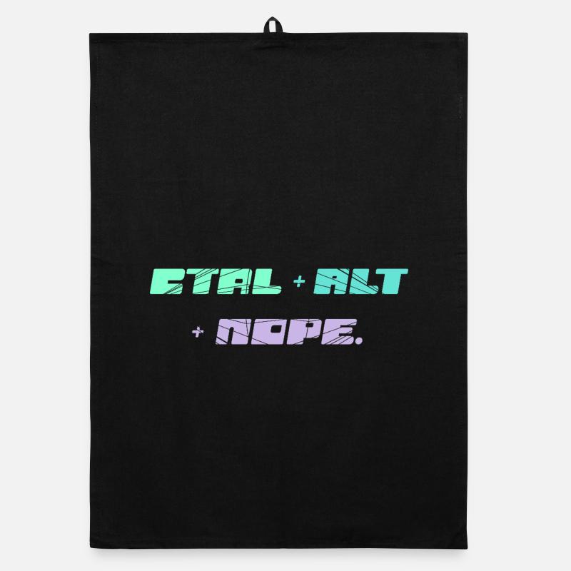 CTRL ALT NOPE - IT Motif Torchon bio