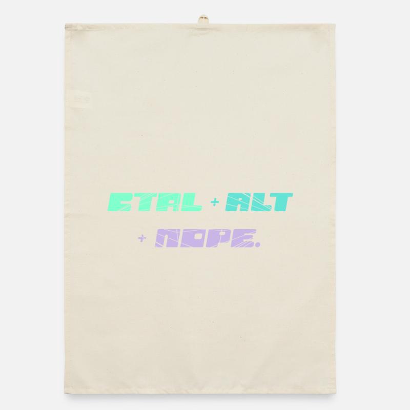 CTRL ALT NOPE - IT Motiv Organic Geschirrtuch