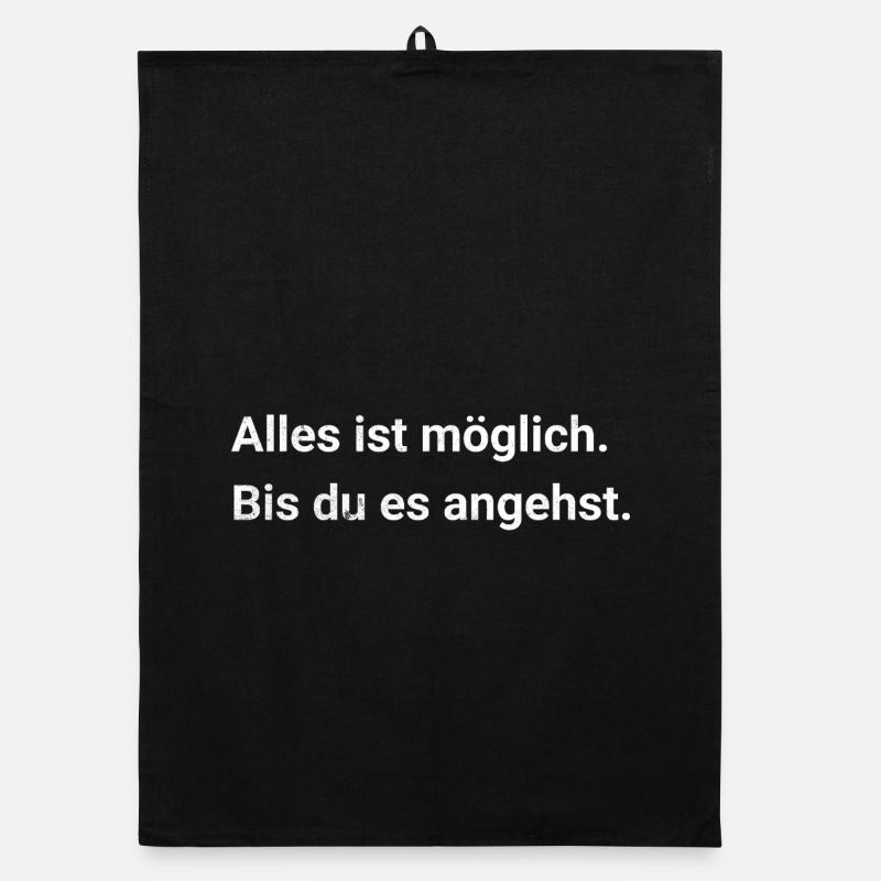 Anything is possible. Until you tackle it. - Sarcasm Organic dish towel