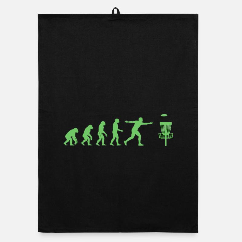 Disc Golf Evolution Drôle de Disc Golfeur Flying Disc Torchon bio