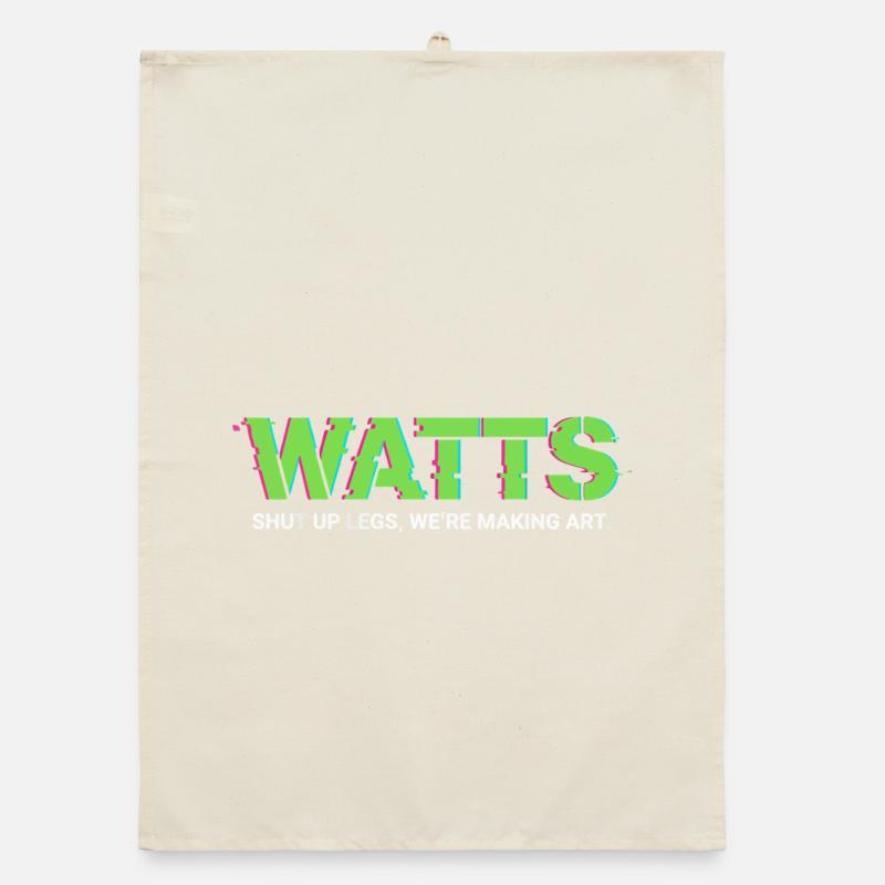 WATTS Neon Pop Art Tee Organic dish towel
