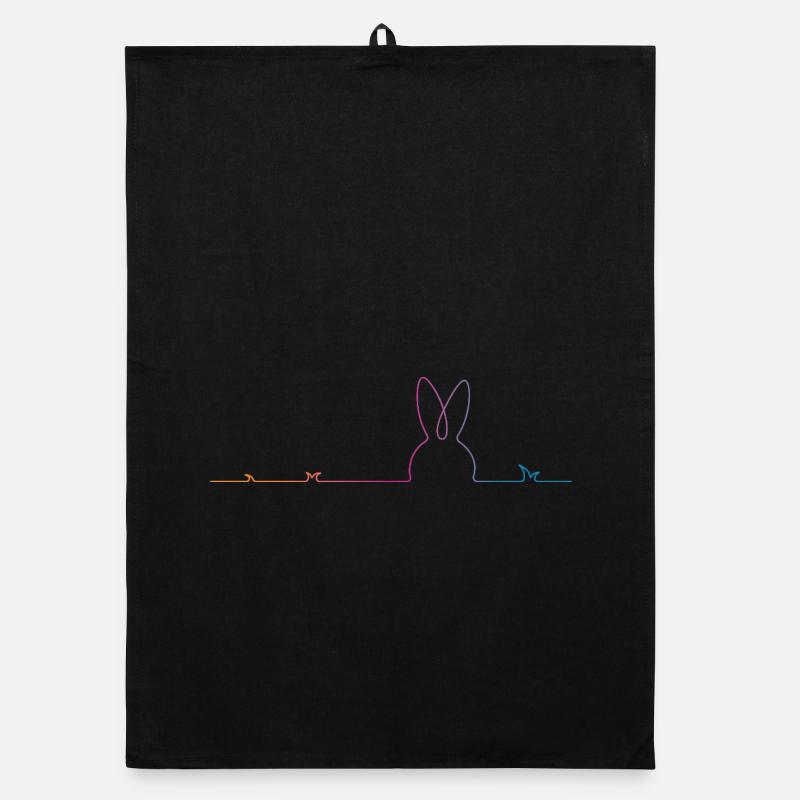 Easter Bunny Easter Organic dish towel