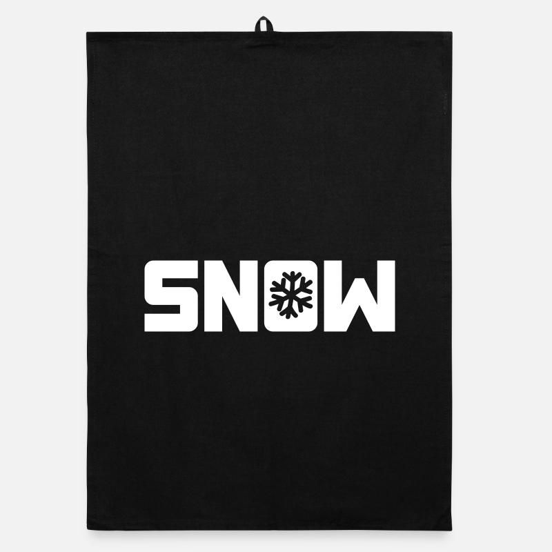 Neige Neige Flocon De Neige Hiver Noël Hohoho Torchon bio