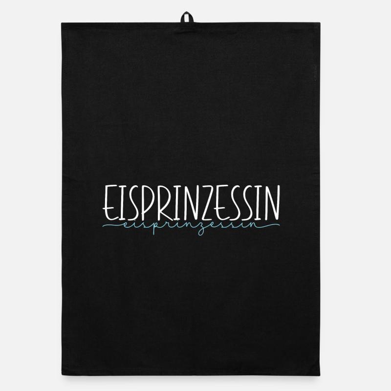 Eisprinzessin Eislauf Schlittschuhe Geschenk Organic Geschirrtuch