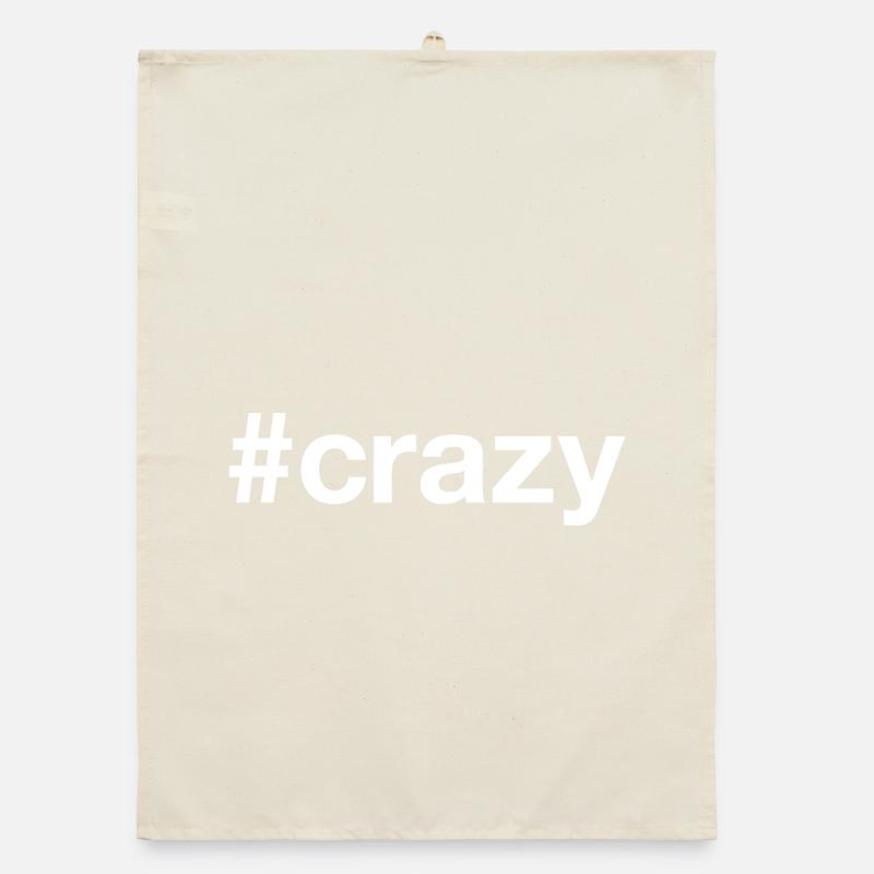 CRAZY Hashtag Organic dish towel