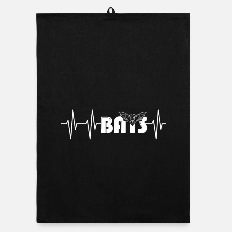 bats heartbeat bat pulse animals icon icon Organic dish towel