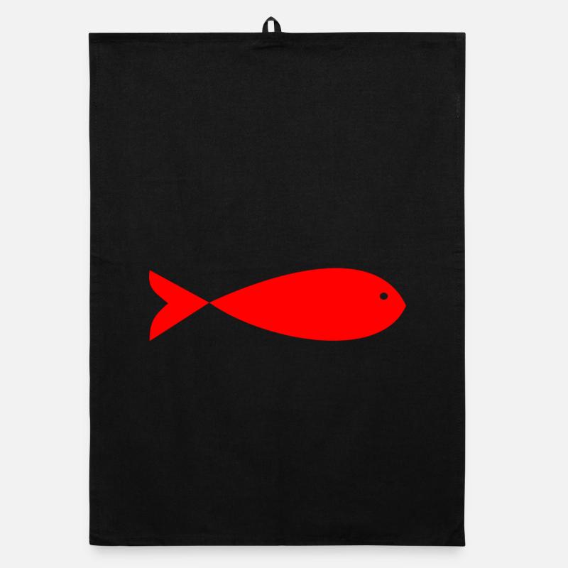 PÂQUES.POISSON. POISSON D'AVRIL. VACANCES. ETE Torchon bio