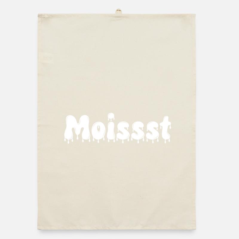 Moist Dripping Text Organic dish towel