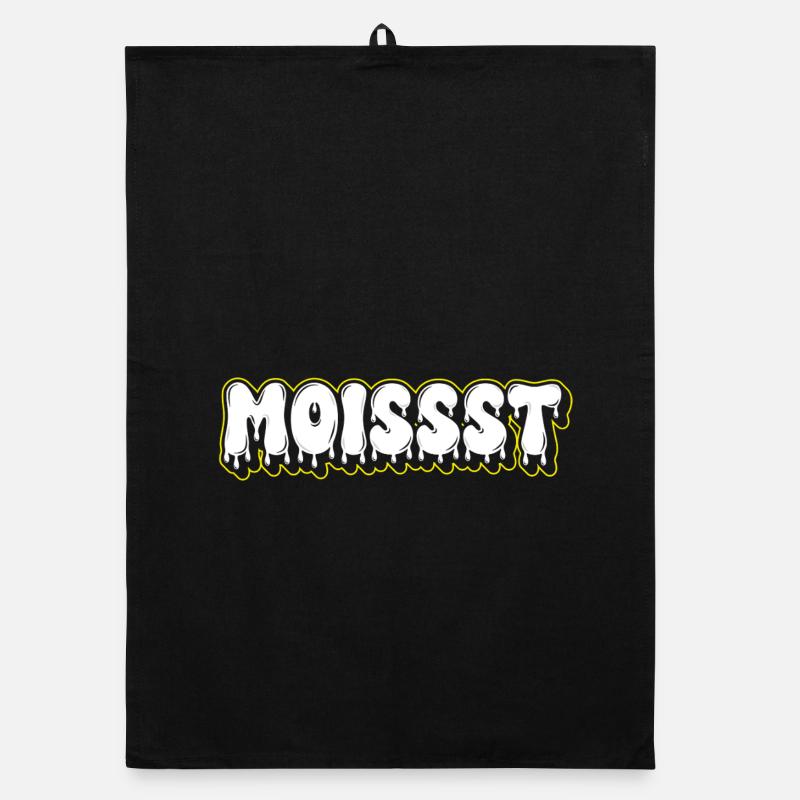 Moist Fat Font Wortzeichen Organic Geschirrtuch