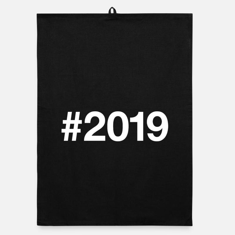 2019 Hashtag 7 ans 7e anniversaire Torchon bio