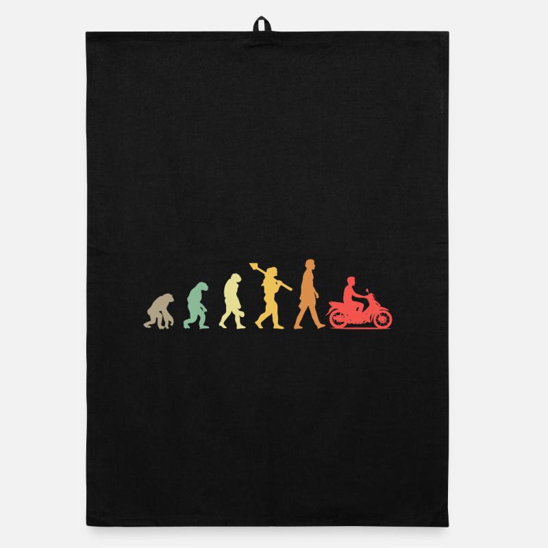 Evolution Moped Moped Driver Organic dish towel