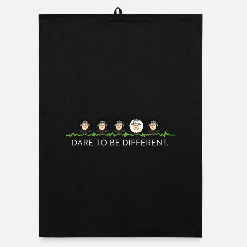 Be Different – Schwarzes Schaf Organic Geschirrtuch