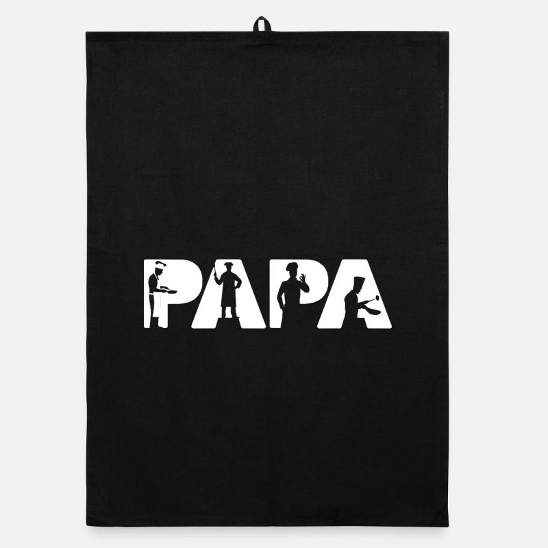 Papa Chef Kitchen King Head Cook Design Organic dish towel