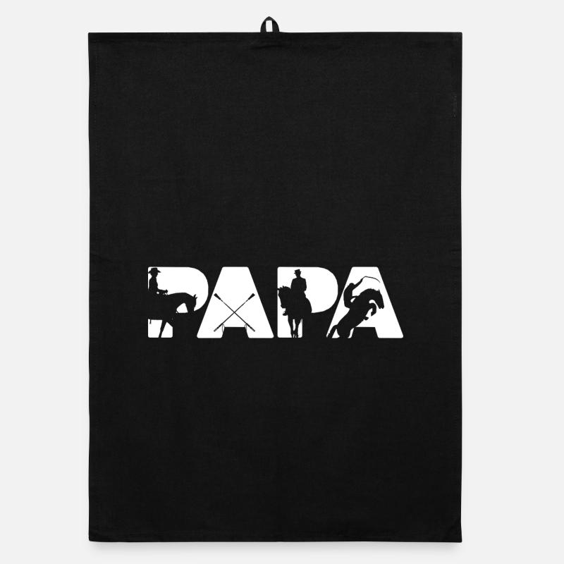 Silhouette équestre du cavalier Papa Torchon bio