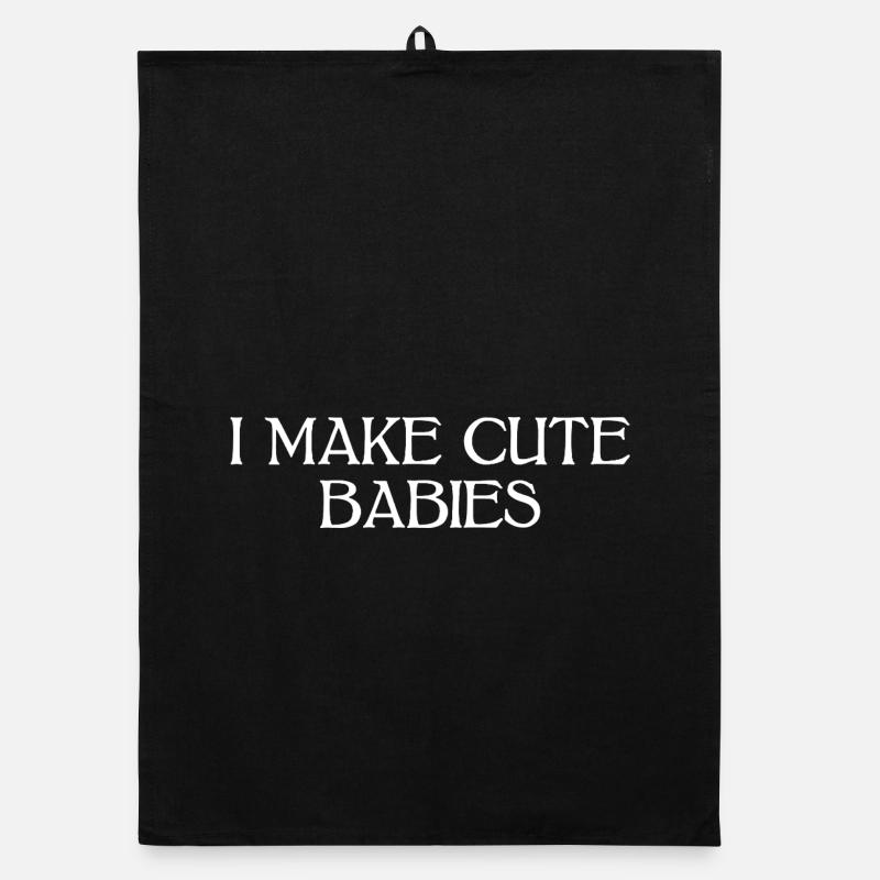 Je fais des bébés mignons Chemise de maman drôle Torchon bio