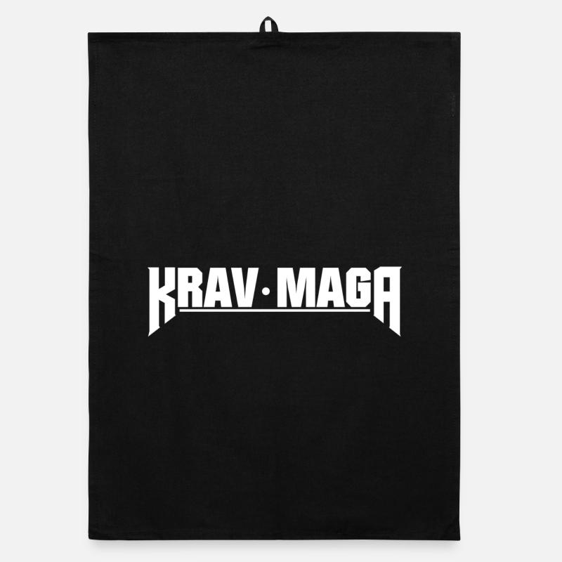 KravMaga Kampfkunst weiss Design Organic Geschirrtuch