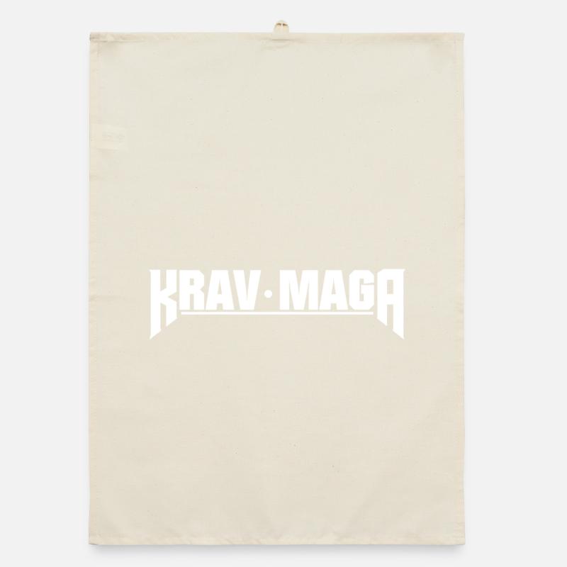 KravMaga Kampfkunst weiss Design Organic Geschirrtuch