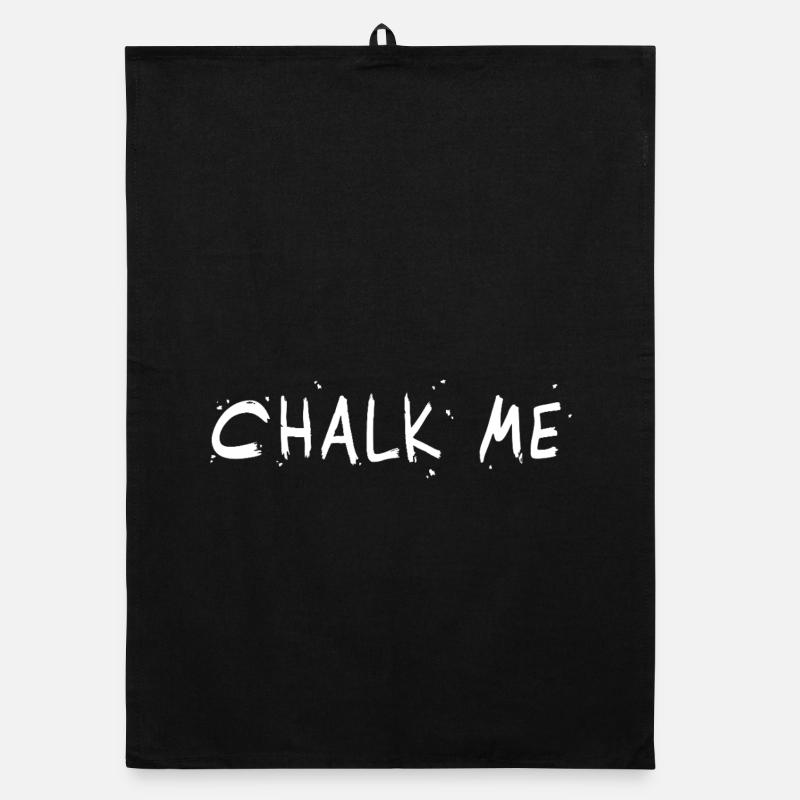 Chalk Me, Lettrage à la craie - Bloc / Escalade Jeu de mots Torchon bio
