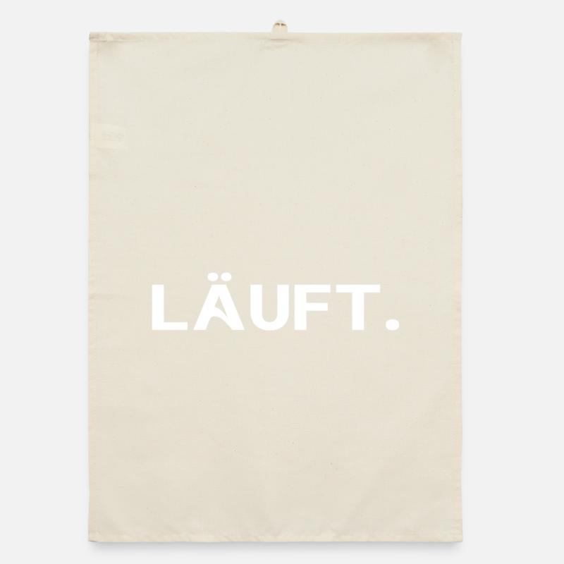 Courir. Statement cool Minimalist Trend Design Torchon bio