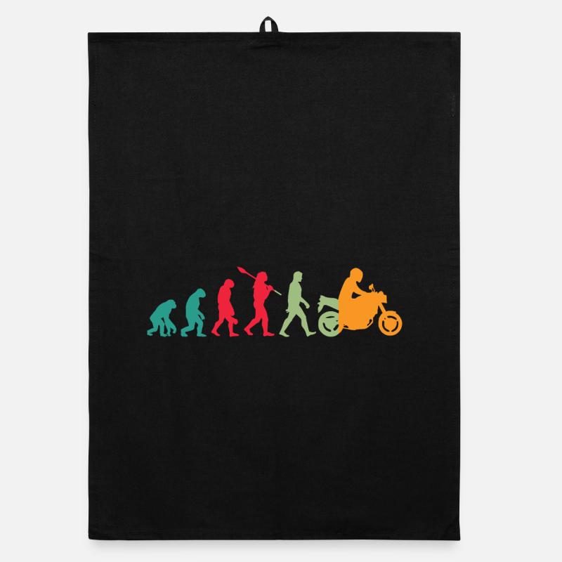 Evolution! Motorrad Geschenk Idee Bikes Organic Geschirrtuch