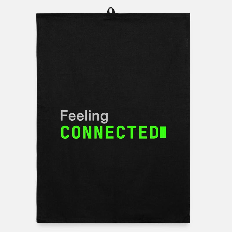 Feeling connected | Developer mood  Organic Geschirrtuch