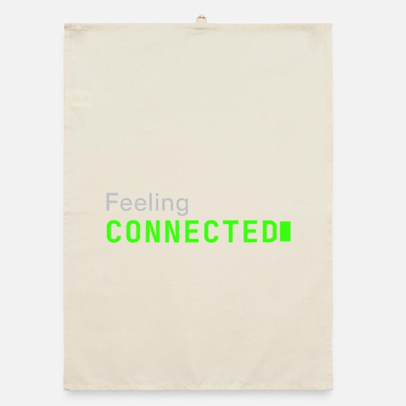 Feeling connected | Developer mood  Organic Geschirrtuch