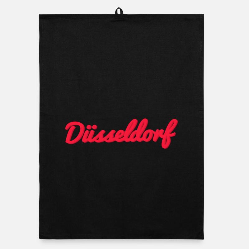 Düsseldorf Script Stadtlogo Organic Geschirrtuch