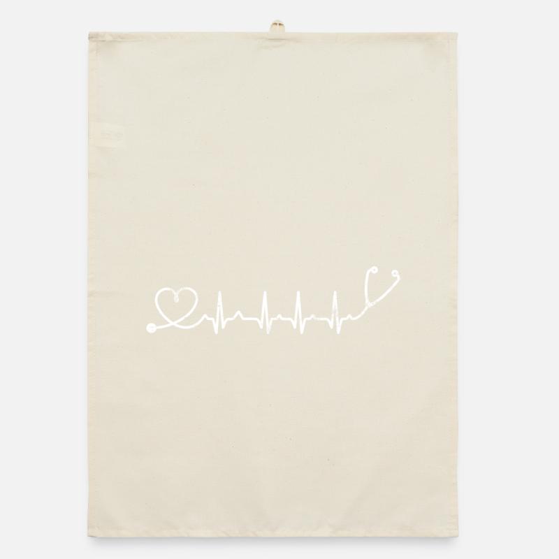 Pulse Heartbeat Stethoscope Organic dish towel