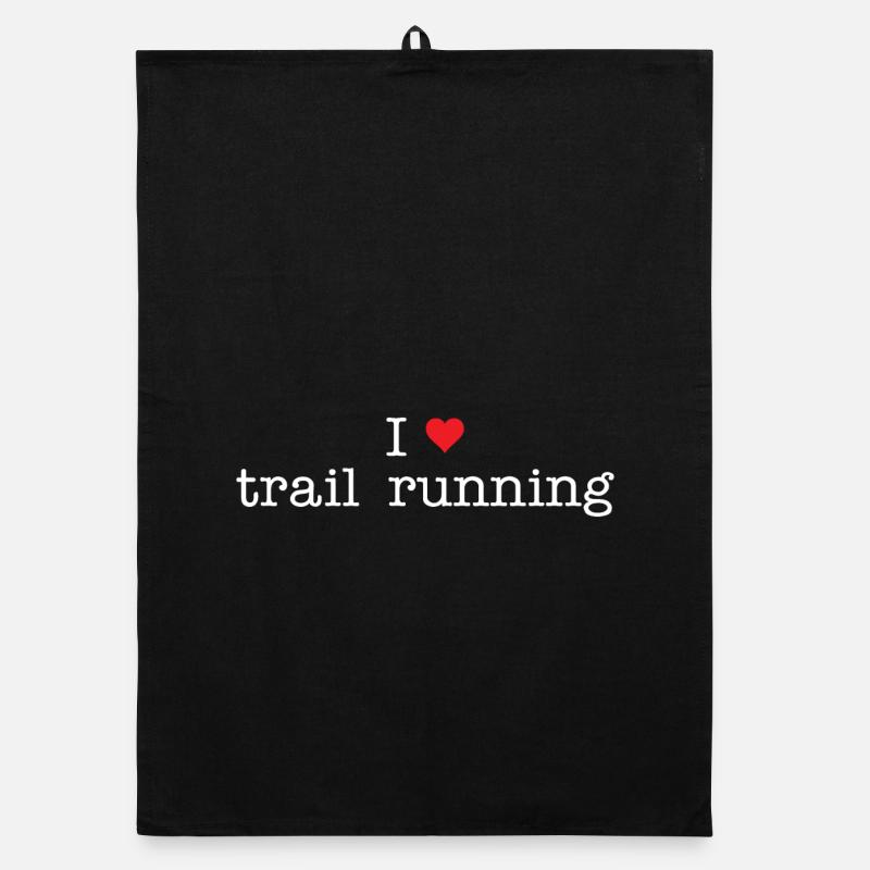 Ich liebe Trailrunning Organic Geschirrtuch