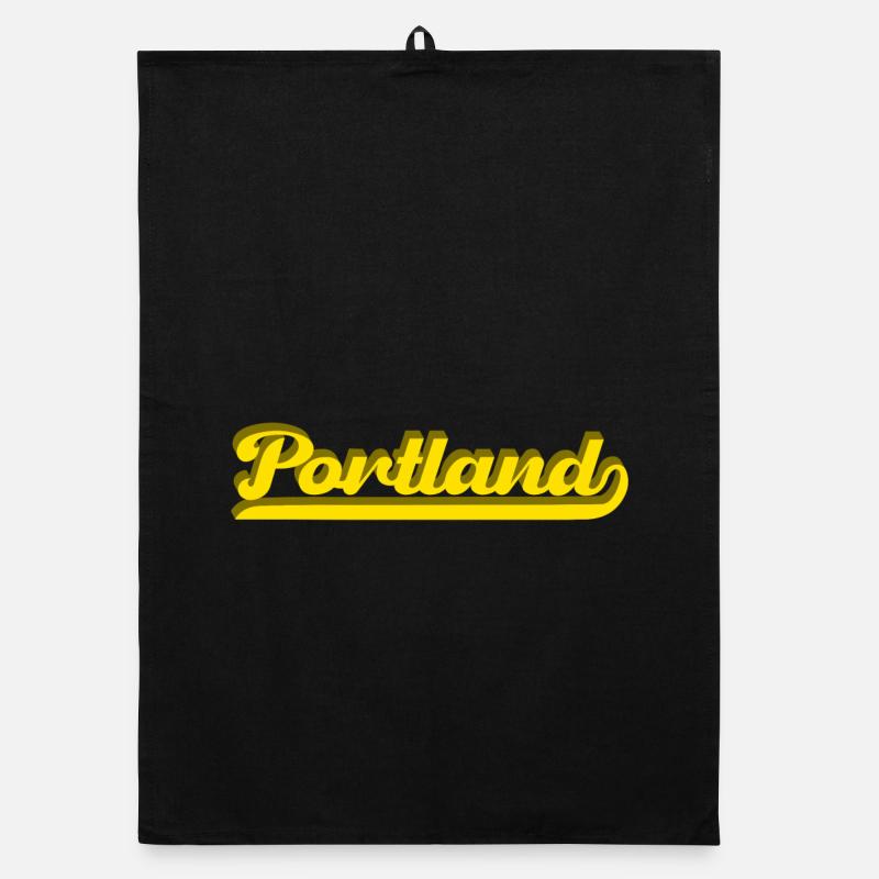 Portland Rétro Script Torchon bio