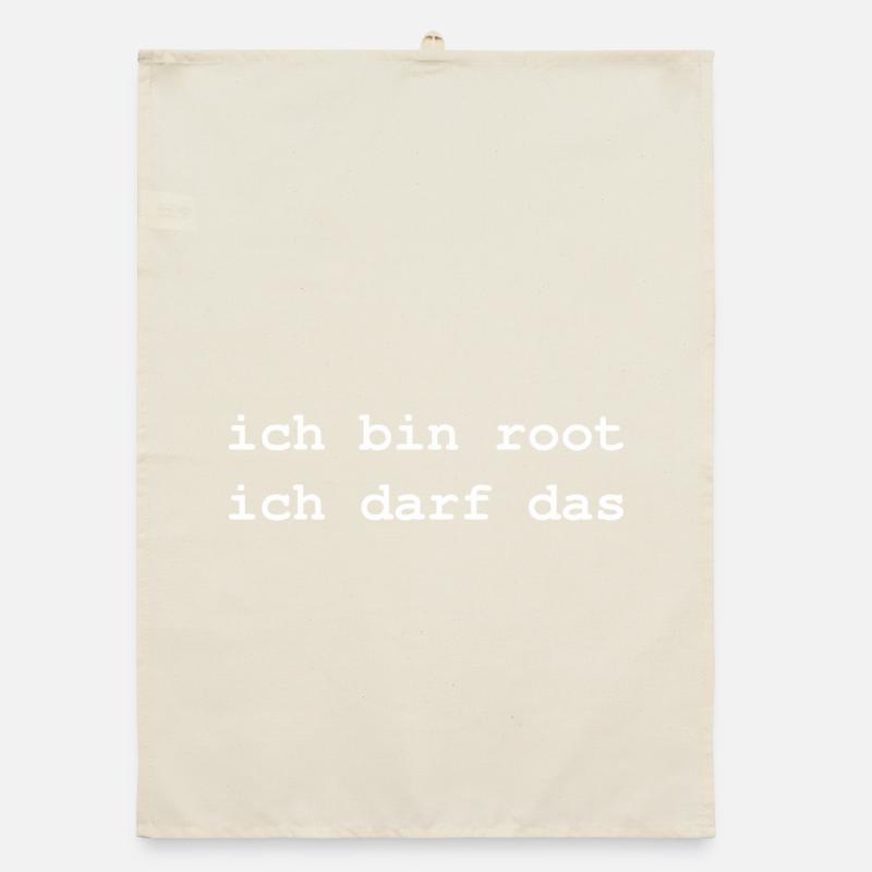 ich bin root Organic Geschirrtuch