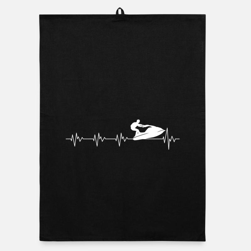 Aviron Heartbeat Silhouette Torchon bio