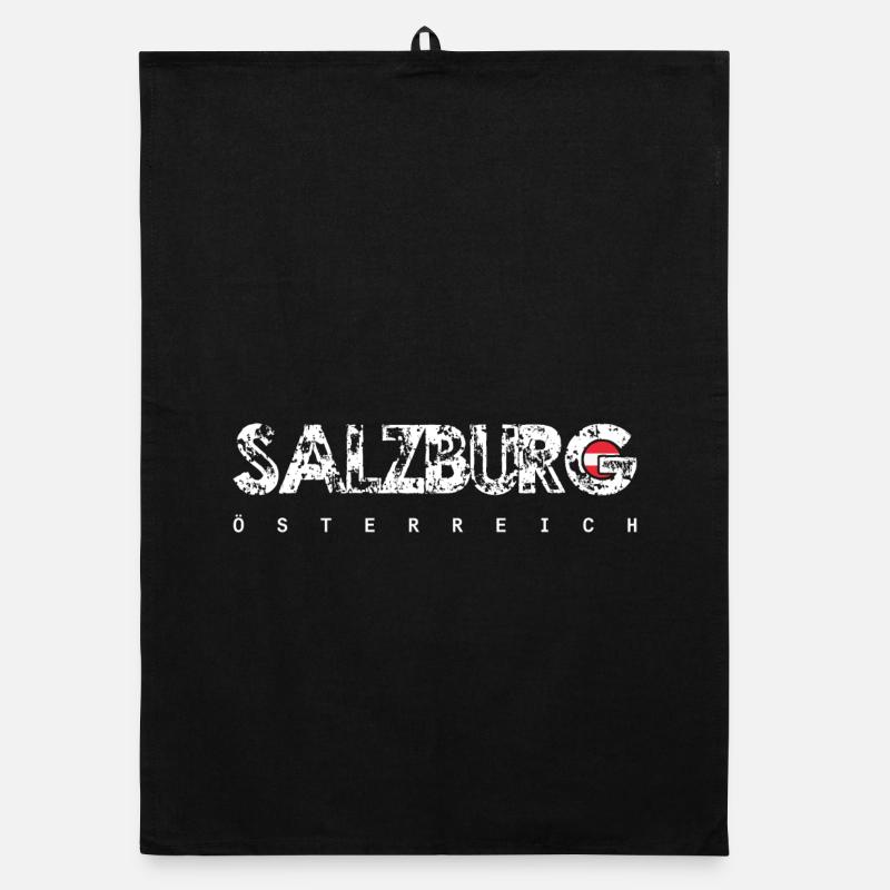 Salzbourg, Autriche, Texte en difficulté Torchon bio