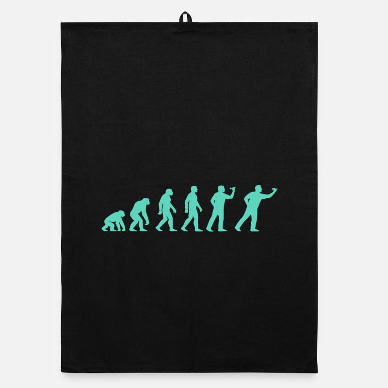 Stages of Humanity Evolution Organic dish towel