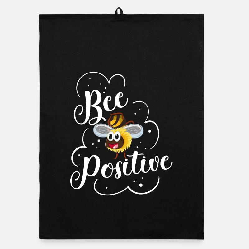 Abeilles positives disant apiculteurs Torchon bio