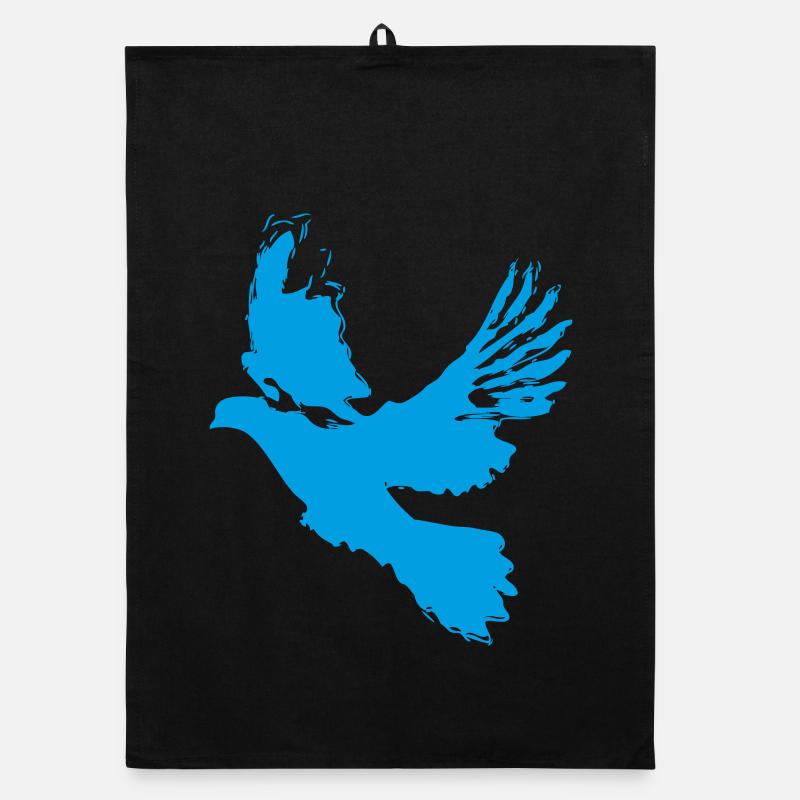 Taube Friedenstaube Design – Symbol der Hoffnung Organic Geschirrtuch