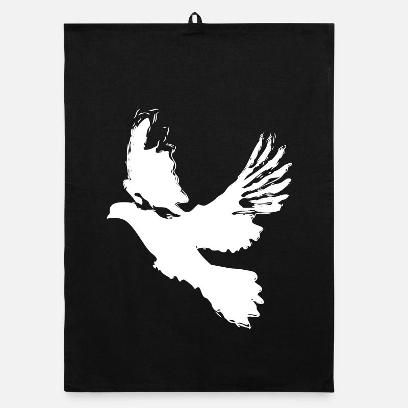 Colombe de la paix Conception de la colombe – symbole d’espoir Torchon bio