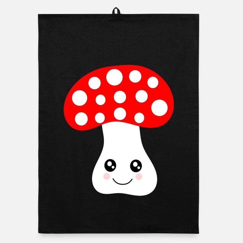 Kawaii, champignon, crapaud Torchon bio