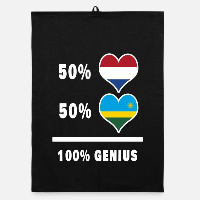 Rwanda and the Netherlands genius / gift Organic dish towel