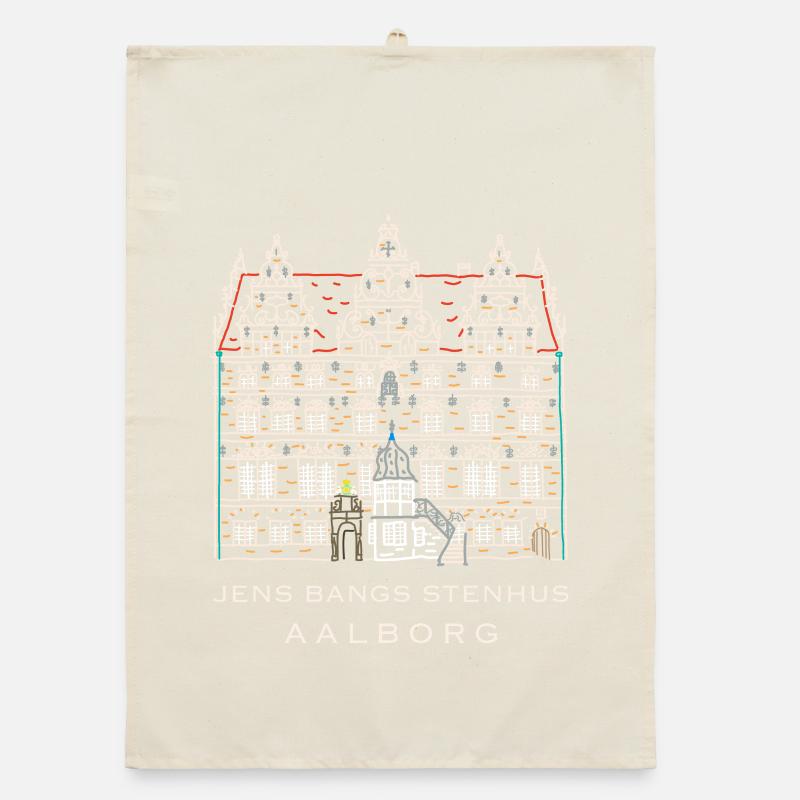 Aalborg, Jens Bangs Stenhus, Dänemark Organic Geschirrtuch