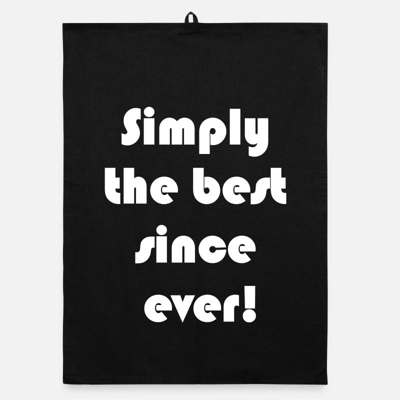 Clear motivational slogan: the best Organic dish towel